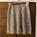 J. Crew Skirts | J. Crew Champagne Metallic Lace Overlay Skirt Size 2 | Color: Gold/Silver | Size: 2