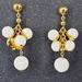 J. Crew Jewelry | J. Crew Beaded Dangle Earrings White Gold | Color: Gold/White | Size: Os