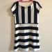 Anthropologie Dresses | Anthropologie Postage Stamp Navy White Dress M Stripe Nautical Summer Cap Sleeve | Color: Blue/White | Size: M