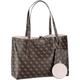 Guess - Handtasche Eco Brenton Logo Tote Shopper Braun Damen