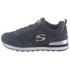 Sneaker SKECHERS "OG 85 - GOLDN GURL", Damen, Gr. 35, blau (navy), Veloursleder, Textil, Synthetik, sportlich, Schuhe, Schnürschuh, Original-Retro-Jogginschuh mit Air-Cooled Memory Foam