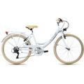 Jugendfahrrad KS CYCLING "Balloon" Gr. 36, weiß (weiß, weiß), Fahrräder, Kinder, 36cm, 24 Zoll (60,96cm), für Damen, Kettenschaltung