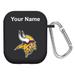 Black Minnesota Vikings Personalized AirPods Case Cover