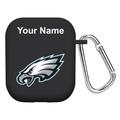 Black Philadelphia Eagles Personalized AirPods Case Cover