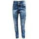 Bequeme Jeans FAMILY TRENDS "Jeans" Gr. 146, EURO-Größen, blau Mädchen Jeans 5-Pocket-Jeans