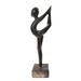 12" Wooden Handmade Abstract Ballet Dancer Sculpture Statue Handcrafted Gift Art Home Decor Figurine Accent Hand Carved