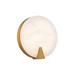 Ophelia 10in LED Round Wall Sconce with Spanish Alabaster Natural Stone 3000K - N/A