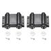 Double Touch Catch Magnetic Press Latch for Cabinet Door Cupboard Black 2pcs