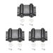 Double Touch Catch Magnetic Press Latch for Cabinet Door Cupboard Black 3pcs
