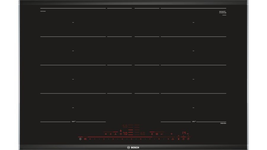 Bosch PXY875DW4E Kochfeld Schwarz Integriert Zonen-Induktionskochfeld 4 Zone(n) Image