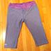 Under Armour Pants & Jumpsuits | 5/$25 Under Armour Heat Gear Heathered Purple Capri Length Midrise Leggings | Color: Pink/Purple | Size: Xl