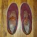 Vans Shoes | Burgundy 9.5 Us Womens Vans Sneakers | Color: Tan | Size: 9.5