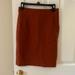 J. Crew Skirts | J. Crew Rust Wool Midi Skirt | Color: Red | Size: 4