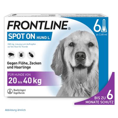 Frontline - SPOT-ON gegen Zecken und Flöhe für Hunde L