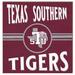 Texas Southern Tigers 10'' x Retro Team Sign