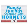 Delaware State Hornets 24'' x 34'' Friends Family Wall Art