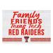 Texas Tech Red Raiders 24'' x 34'' Friends Family Wall Art