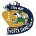 Notre Dame Fighting Irish Arrow Sign