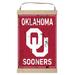 Oklahoma Sooners Faux Rust Banner Sign
