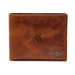Men's Fossil Brown Coastal Carolina Chanticleers Leather Ryan RFID Passcase Wallet