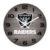 Imperial Gray Las Vegas Raiders Weathered 16" Clock