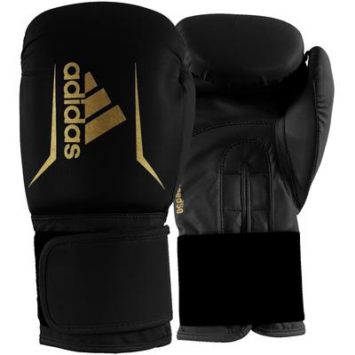 Boxhandschuhe ADIDAS PERFORMANCE "Speed 50" Gr. 14 14 oz, goldfarben (goldfarben, schwarz) Herren Accessoires Boxhandschuhe
