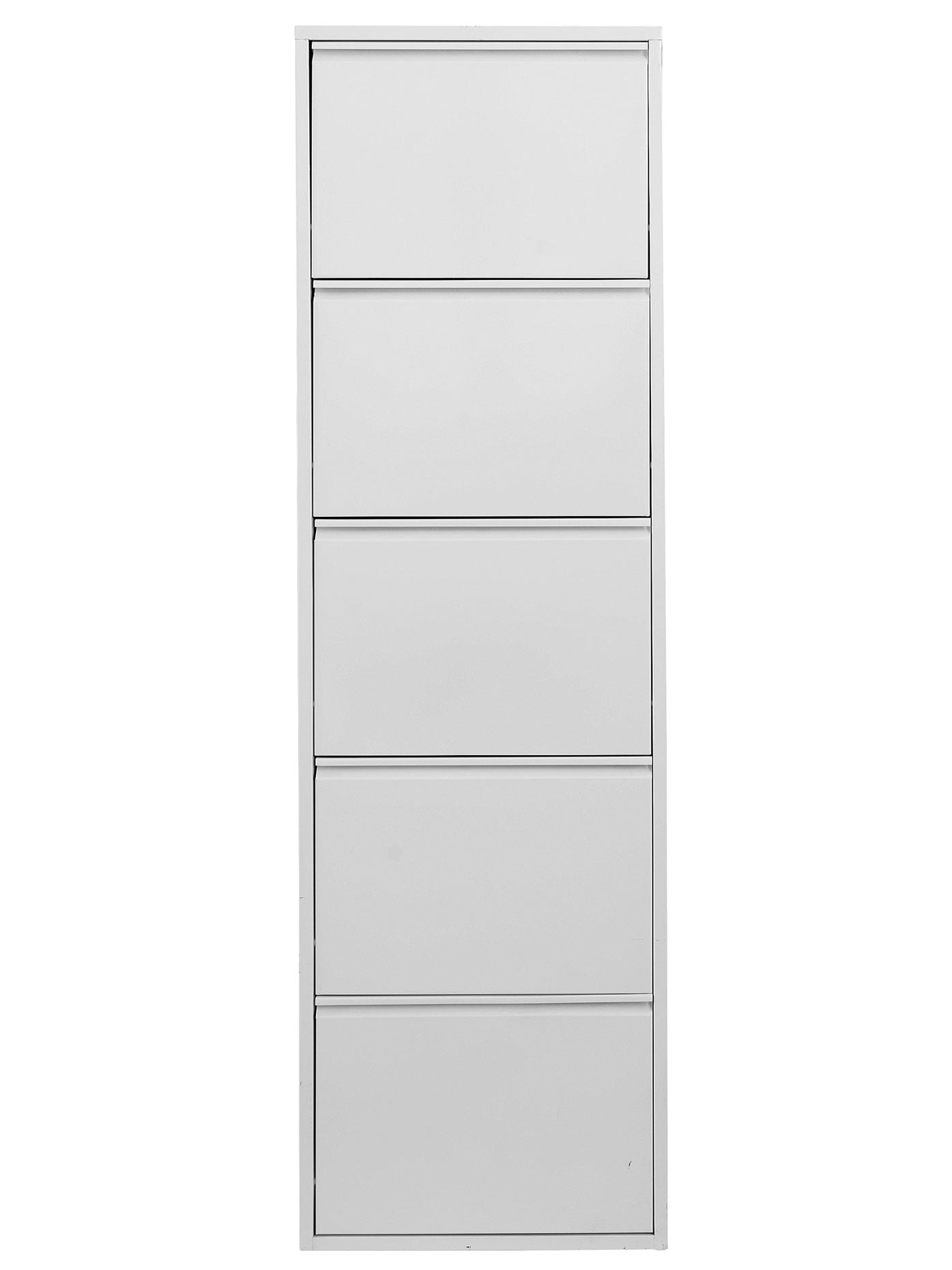 Schuhschrank HEINE HOME, silber (silberfarben), B:50cm H:169cm T:15cm, Stahl, Schränke, Schuhschrank