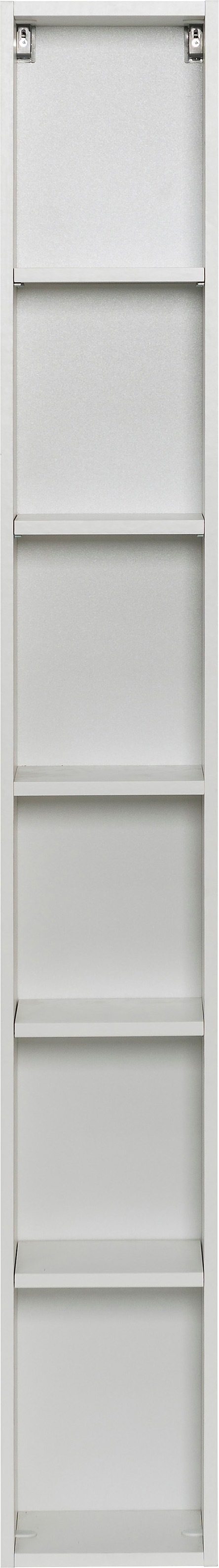 Hochschrank WELLTIME "Trento, Badmöbel, Badregal, Regal, Breite 25 cm", weiß, B:25cm H:180cm T:25cm, Schränke, Hochschrank, Standregal, Badezimmer-Regal, für viel Stauraum