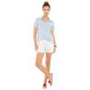 Poloshirt "Poloshirt", Damen, Gr. 44, blau (bleu), 95% Baumwolle, 5% Elasthan, B.C. BEST CONNECTIONS BY HEINE, unifarben, Kurzarm, Shirts