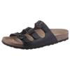Pantolette ANISTON SHOES, Damen, Gr. 40, schwarz, Lederimitat, unifarben, klassisch, Schuhe, Gartenschuh, Berufsschuh, Hausschuh mit Veloursleder-Fußbett