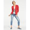 Jerseyblazer HEINE "Jersey-Blazer", Damen, Gr. 48, orange (koralle), 100% Baumwolle, Langarm, Blazer