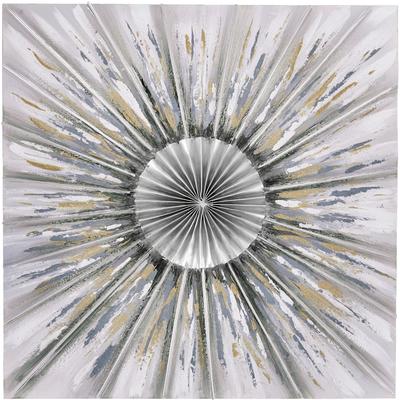 Gemälde HEINE HOME, grau (farbe bild(er): grau, silberfarben), B:80cm H:80cm T:3cm, Bilder Image