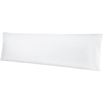 Kissenbezug BELLANA "Mako-Jersey", weiß, B:40cm L:140cm, Jersey, Obermaterial: 100% Baumwolle, Kissenbezüge, für Seitenschläferkissen Image
