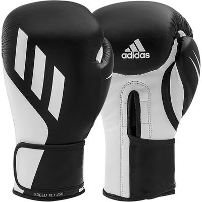 Boxhandschuhe ADIDAS PERFORMANCE "Adidas Speed Tilt 250" Gr. 16, schwarz (schwarz, weiß), Boxhandschuhe, 16 16 oz, Kunstleder, Leder