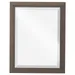 Hubbardton Forge Metra Rectangle Beveled Wall Mirror - 710118-1001