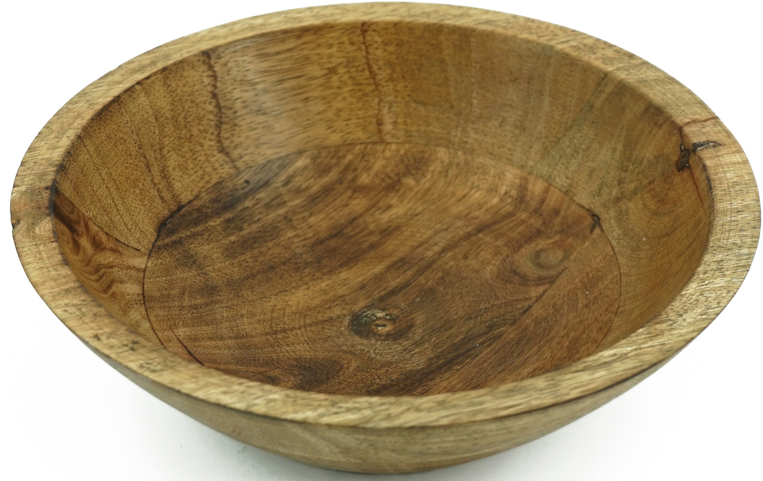 Obstschale NOOR LIVING, braun, H:6cm Ø:20cm, Holzwerkstoff, Schüsseln, aus Mangoholz Image