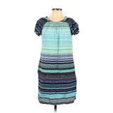 Gap Casual Dress - Popover: Blue Stripes Dresses - Women's Size X-Small