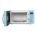 Galanz Retro Countertop Microwave Oven 1.1 Cu Ft, Glass in Blue | 11.2 H x 21.1 W x 16.9 D in | Wayfair GLCMKZ11BER10