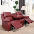 Red Barrel Studio® Valdis 2 Piece Reclining Living Room Set Faux Leather | 40 H x 82 W x 37 D in | Wayfair Living Room Sets