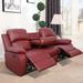 Red Barrel Studio® Valdis 2 Piece Reclining Living Room Set Faux Leather | 40 H x 82 W x 37 D in | Wayfair Living Room Sets