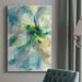 Orren Ellis Maybe Petunias II Premium Gallery Wrapped Canvas - Ready To Hang Canvas, Solid Wood in Blue/Green/Yellow | 27 H x 16 W x 1 D in | Wayfair