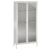 Wade Logan® Anabelli Metal 2 Door Rectangular Accent Cabinet Metal in White | 72.83 H x 35.38 W x 15.75 D in | Wayfair