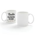 Trinx Thanks For Being An Awesome Friend Personalized Coffee Mug w/ Custom Name Printed, White Cup w/ Handle, Creative & Fun Novelty Gift | Wayfair