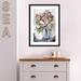 Winston Porter Rose Gold by Mary Parker Buckley - Framed Art Print Paper, Solid Wood in Blue/Gray/Pink | 25 H x 18 W x 1.75 D in | Wayfair