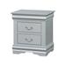 Charlton Home® Acevevo 2 - Drawer Nightstand Wood in Gray | 24.15 H x 22 W x 16 D in | Wayfair 202F31D859674327BCF96854298FE5C5