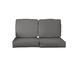 Ebern Designs Indoor/Outdoor Seat/Back Cushion Acrylic in Gray/Blue | 5 H x 46 W x 25 D in | Wayfair E50996061D0F435E80C048FFDA7816DD