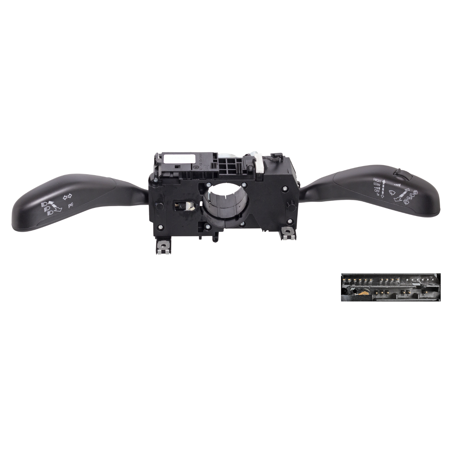 SWAG Lenkstockschalter 30 94 5324 schwarz für SKODA VW 6R0953507 6R09535019B9 6R09535079B9 Image