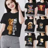 T-shirt à col rond pour femmes imprimé en 3D tendance personnalisé tendance tendance livraison