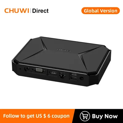 CHUWI – Mini PC HeroBox Windows 10 Intel Celeron J4125 Quad Core 8 go de RAM 256 go de SSD