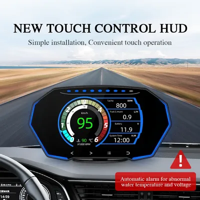 Geyiren-Affichage tête haute HUD pour voiture jauge GPS compteur de vitesse intelligent détecteur